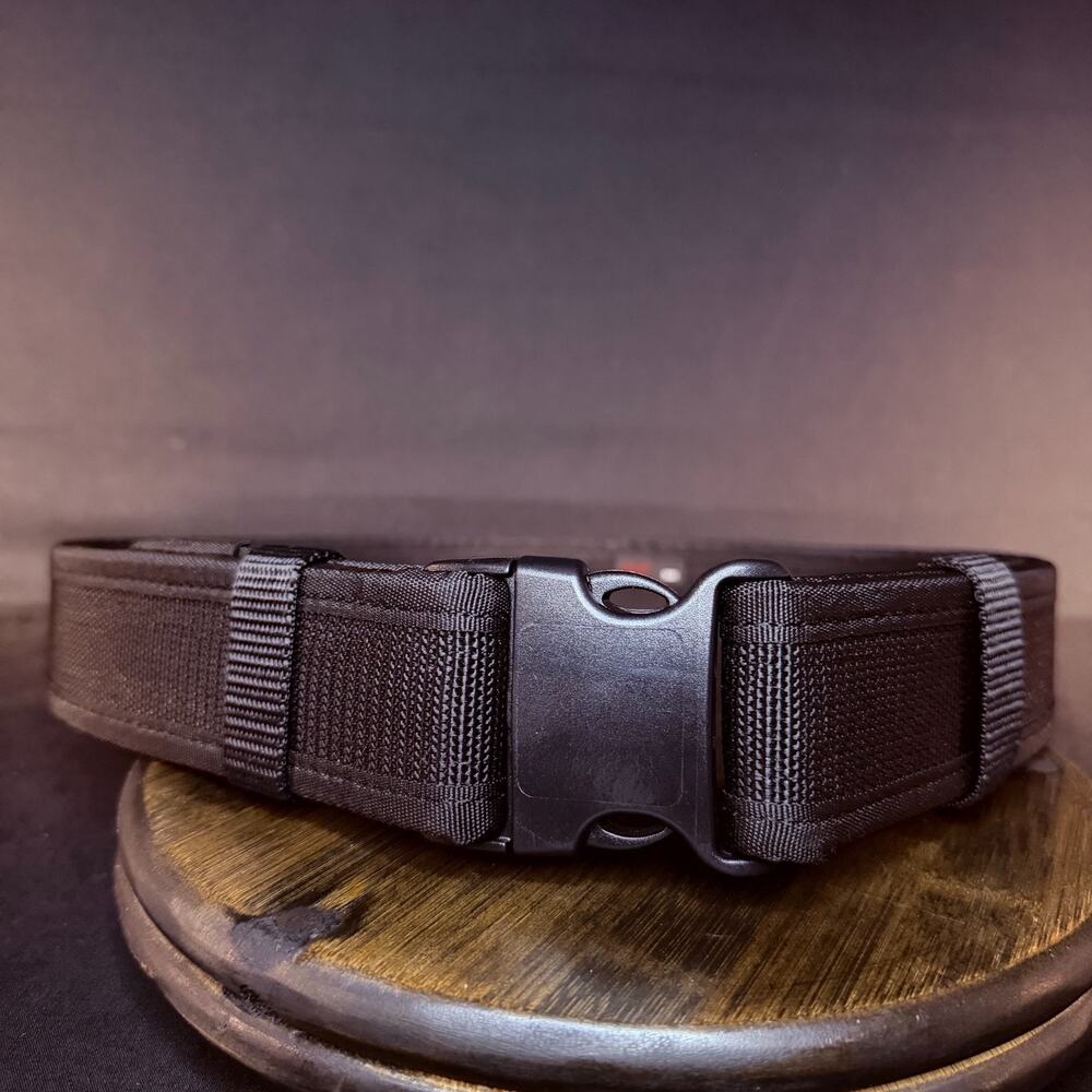 Uncle Mikes Sentinel Duty Belt Size 38"-42" Black Ballistic Nylon 2" Wide